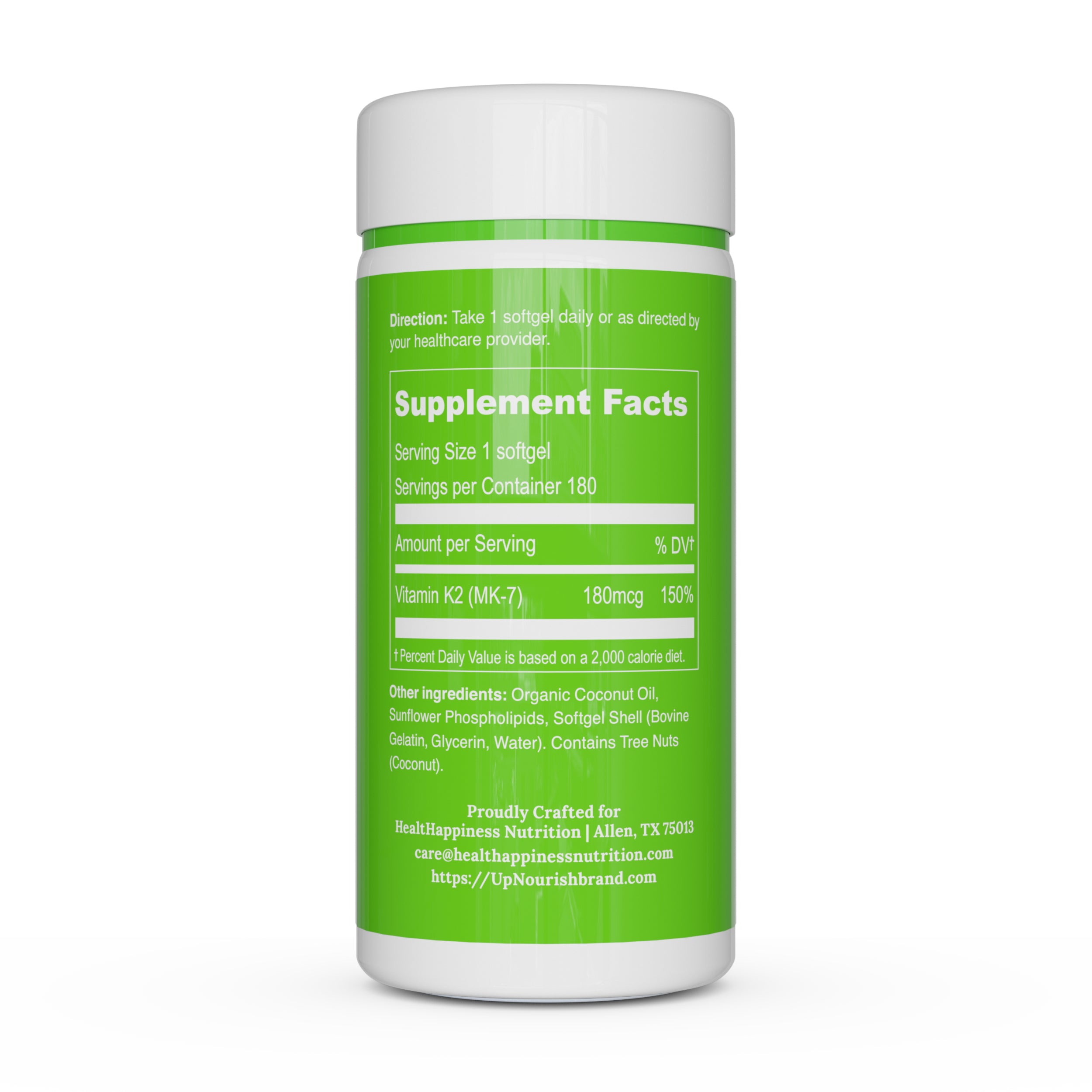 Liposomal Vitamin K2 MK-7 180mcg